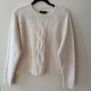 Lulu’s Cream Cable Knit Sweater
